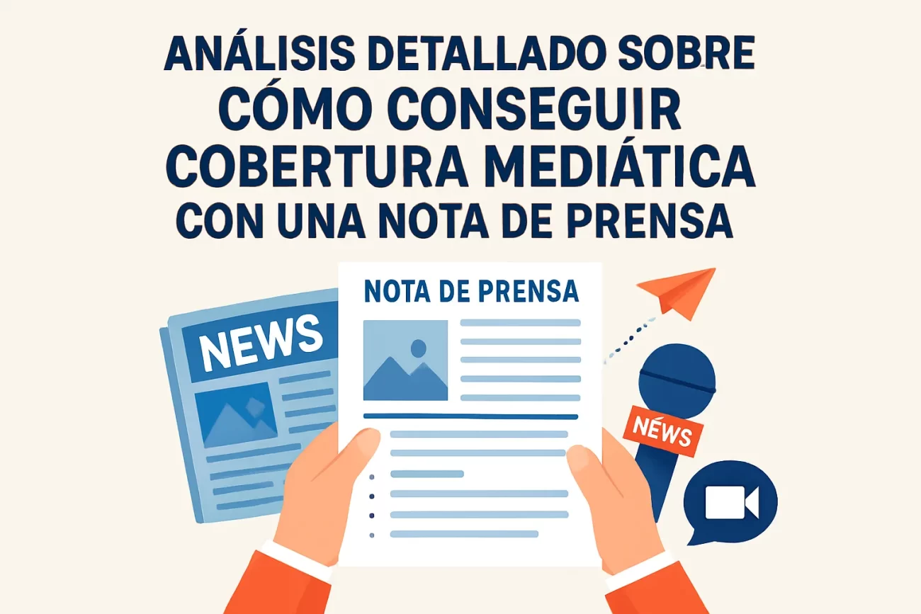 análisis detallado sobre Cómo conseguir cobertura mediática con una nota de prensa