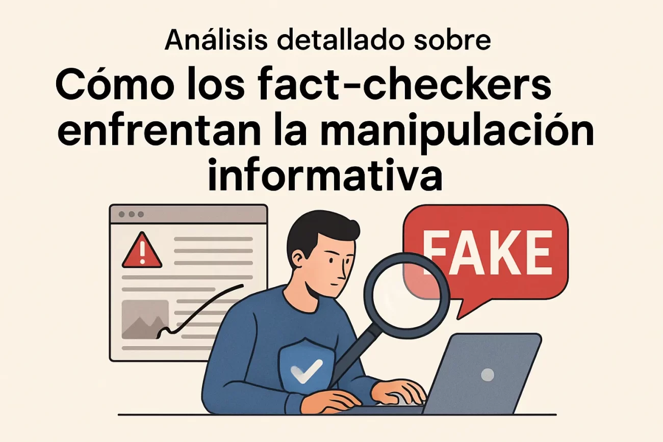 análisis detallado sobre Cómo los fact checkers enfrentan la manipulación informativa