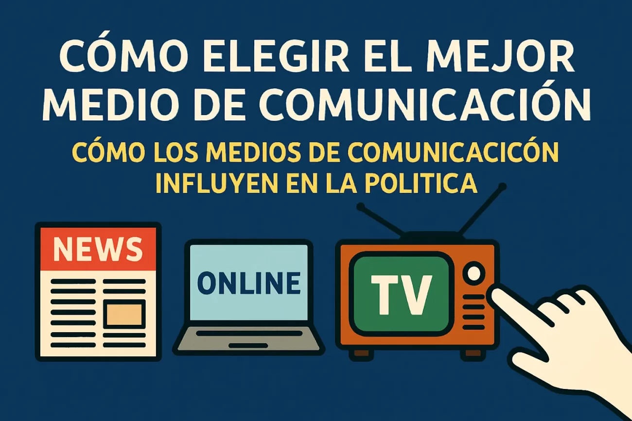 cómo elegir el mejor medio de comunicación Cómo los medios de comunicación influyen en la política
