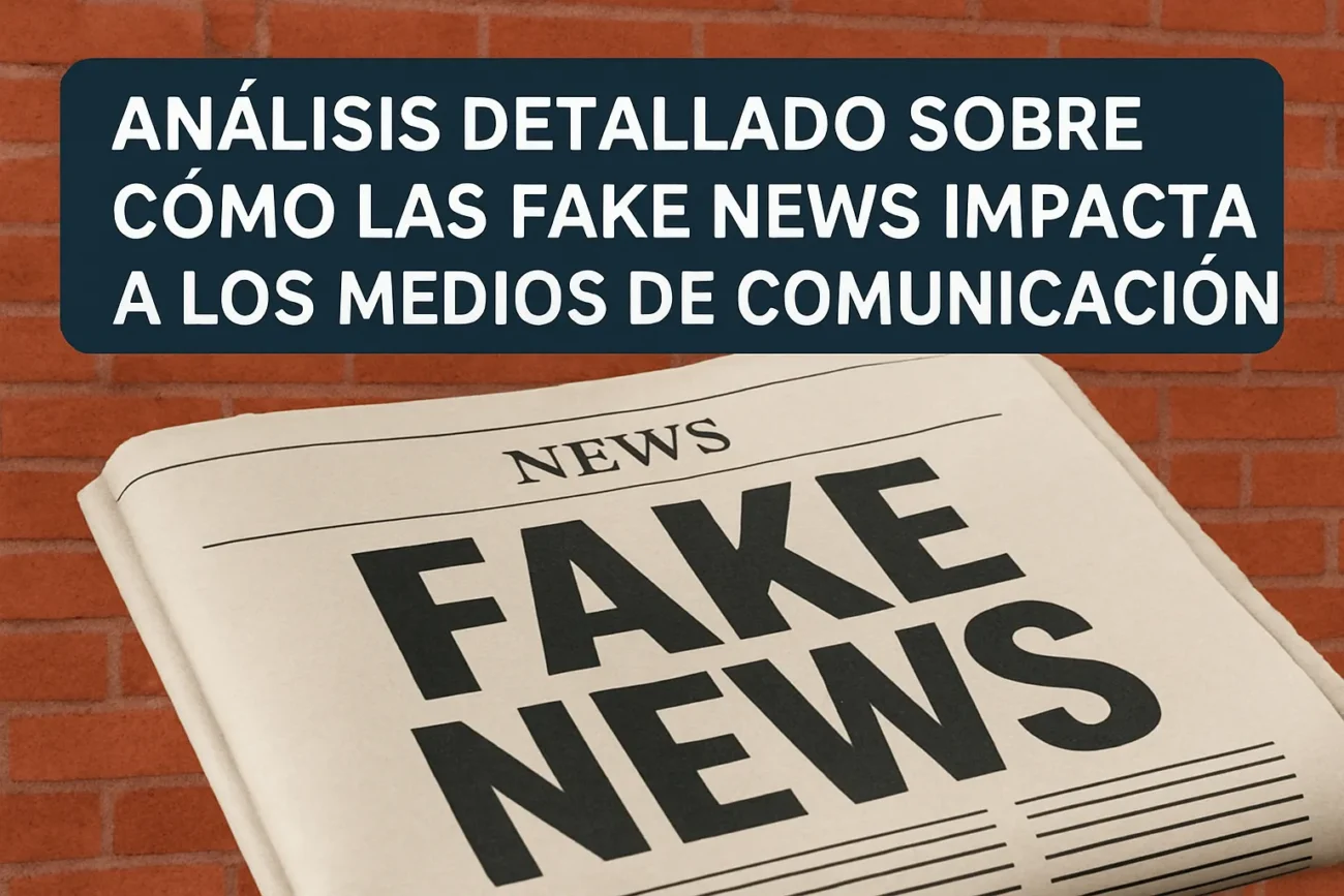 análisis detallado sobre Cómo las fake news impactan a los medios de comunicación