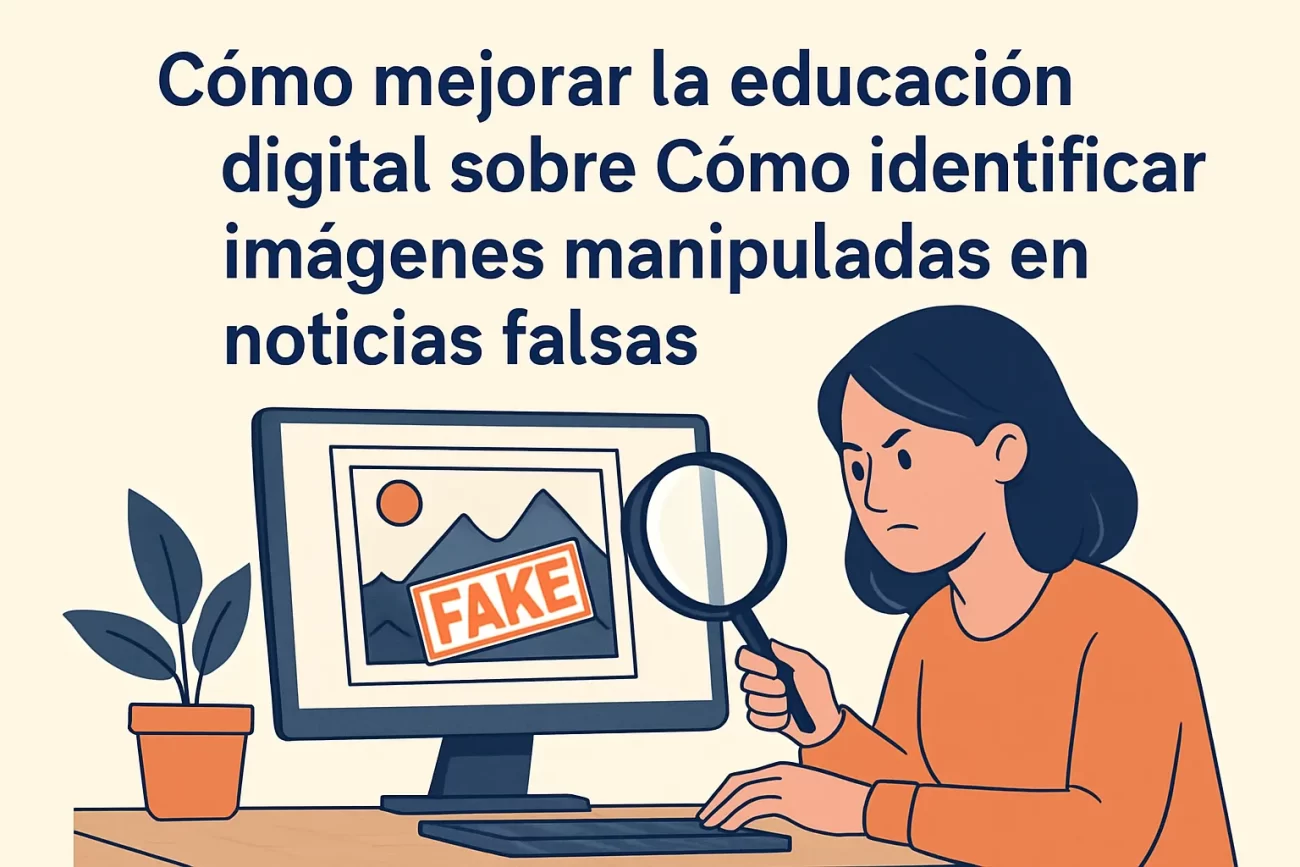 cómo mejorar la educación digital sobre Cómo identificar imágenes manipuladas en noticias falsas