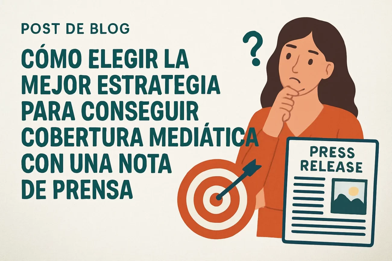 cómo elegir la mejor estrategia para Cómo conseguir cobertura mediática con una nota de prensa