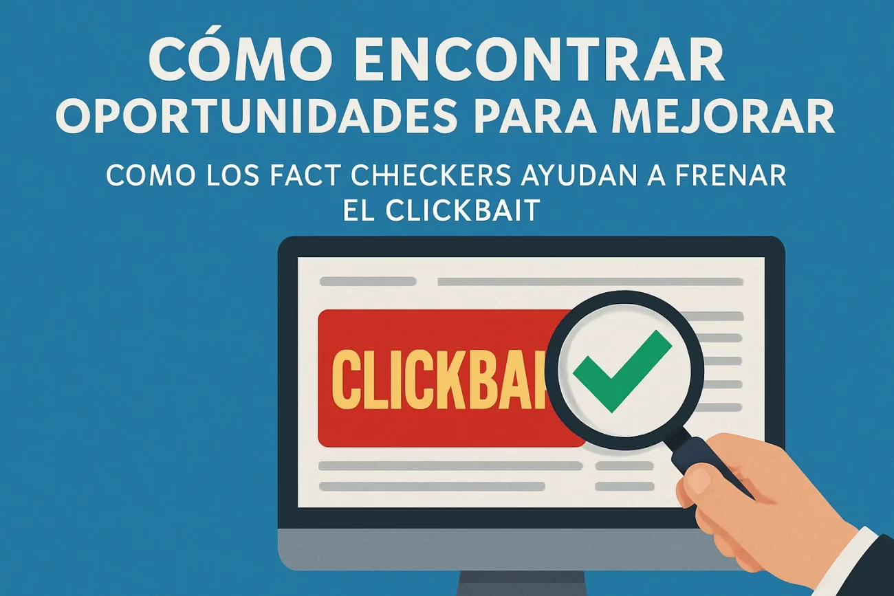 cómo encontrar oportunidades para mejorar Cómo los fact checkers ayudan a frenar el clickbait