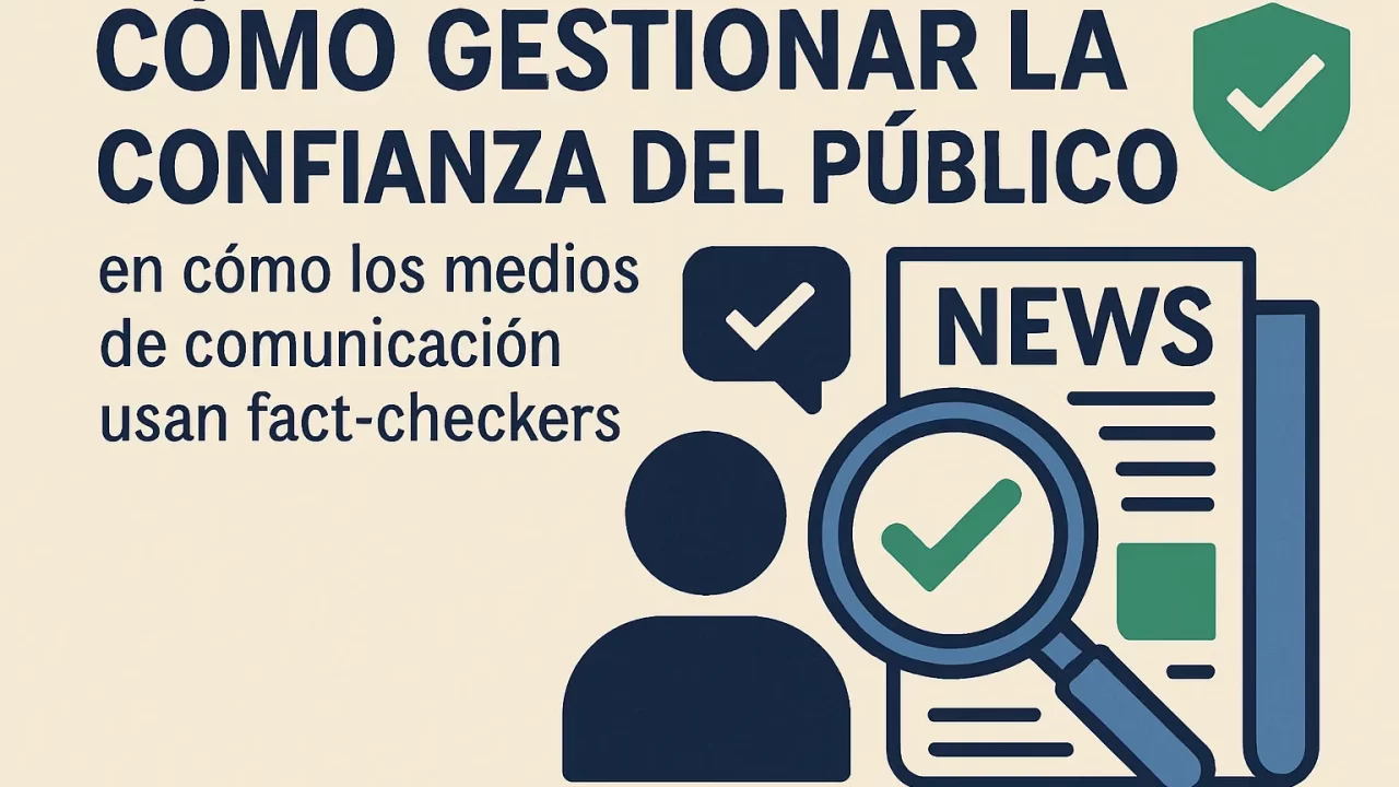 Cómo gestionar la confianza del público: el papel clave de los fact checkers en los medios de comunicación
