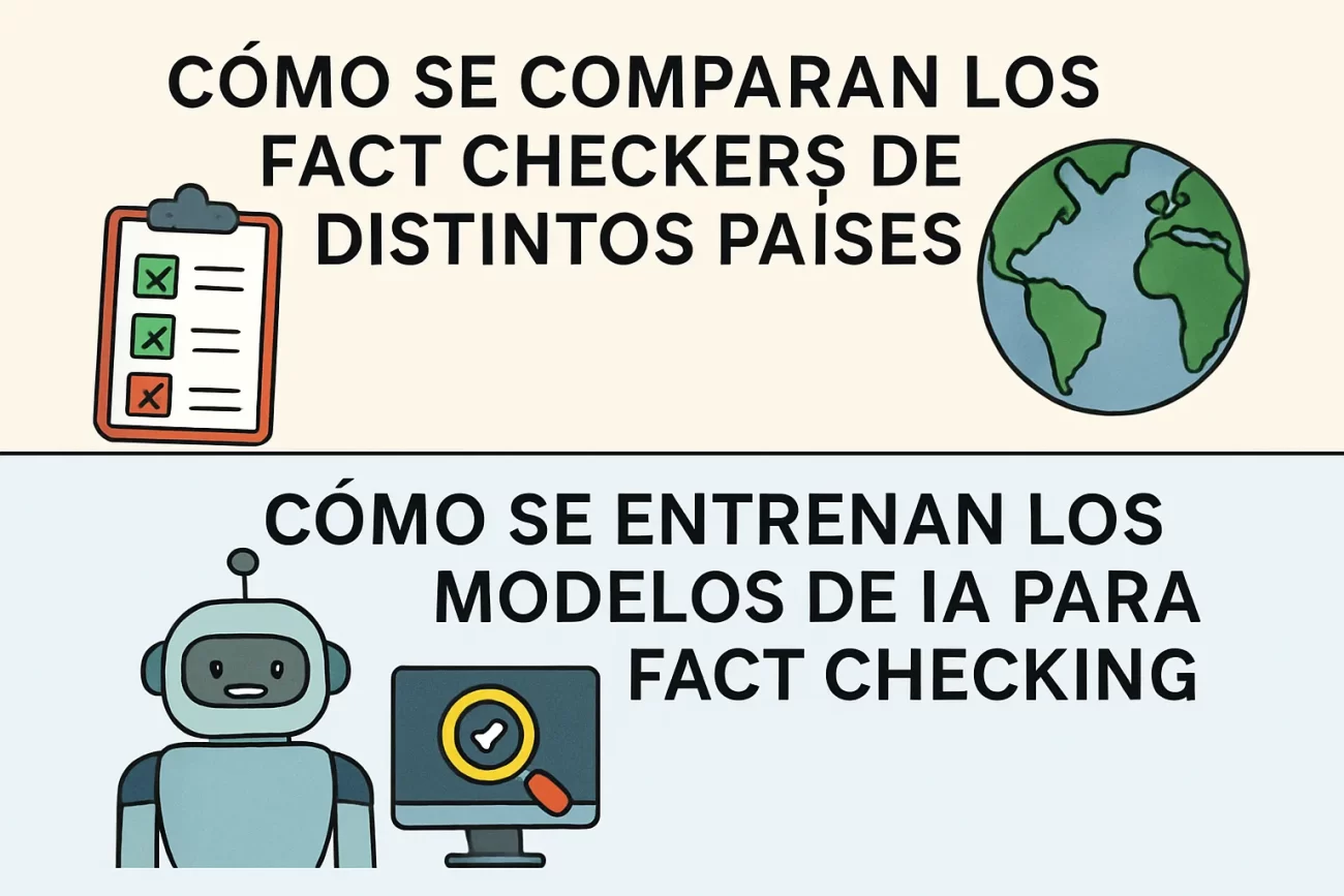 cómo se comparan los fact checkers de distintos países Cómo se entrenan los modelos de IA para fact checking