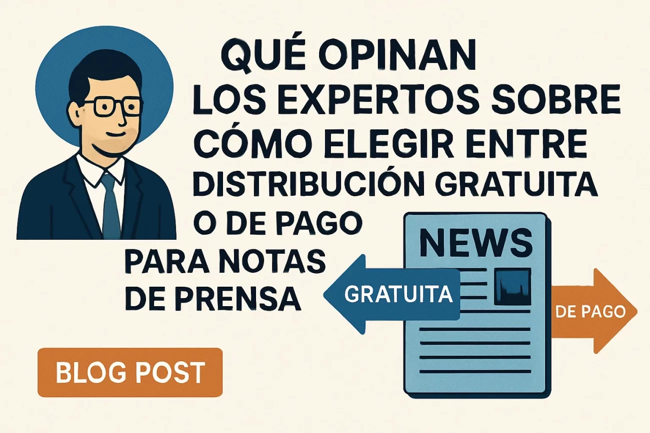 qué opinan los expertos sobre Cómo elegir entre distribución gratuita o de pago para notas de prensa