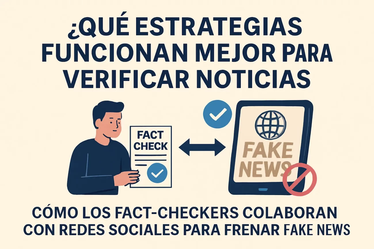 qué estrategias funcionan mejor para verificar noticias con Cómo los fact checkers colaboran con redes sociales para frenar fake news
