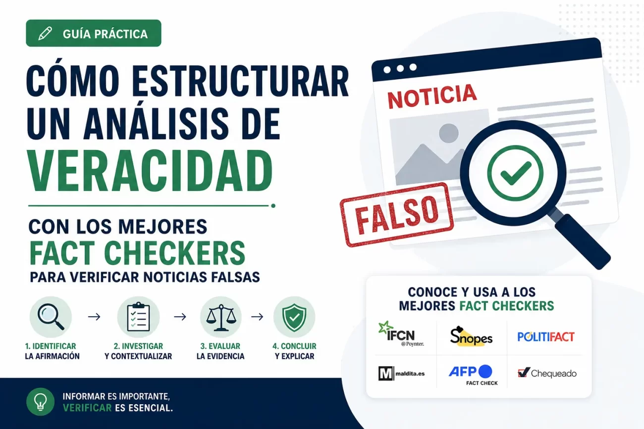 cómo estructurar un análisis de veracidad con Los mejores fact checkers para verificar noticias falsas